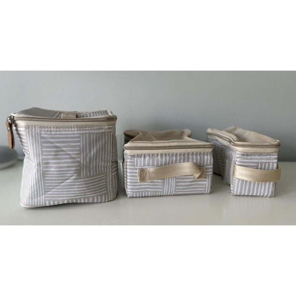 Petunia Pickle Bottom Checker Stitch Zippered Packing Cubes Lot of 3 Essentials - Picture 4 of 9